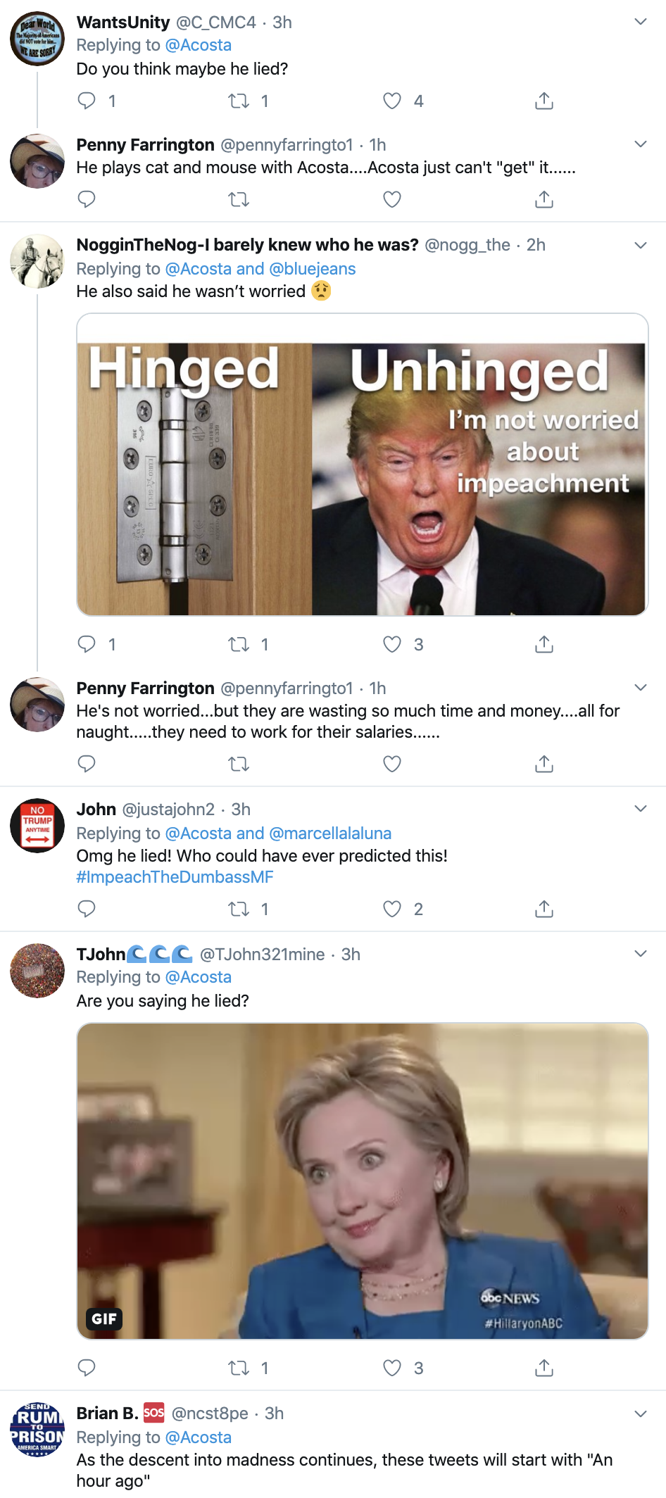 Screen-Shot-2019-12-18-at-3.07.12-PM Jim Acosta Defiantly Trolls Trump On Impeachment Day Featured Impeachment Media Social Media Top Stories 