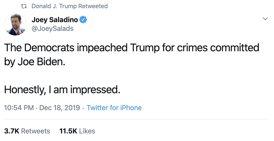 Screen-Shot-2019-12-19-at-8.24.33-AM Trump Tweets 35 Times During Thursday AM Impeachment Freakout Corruption Crime Featured Impeachment National Security Top Stories 