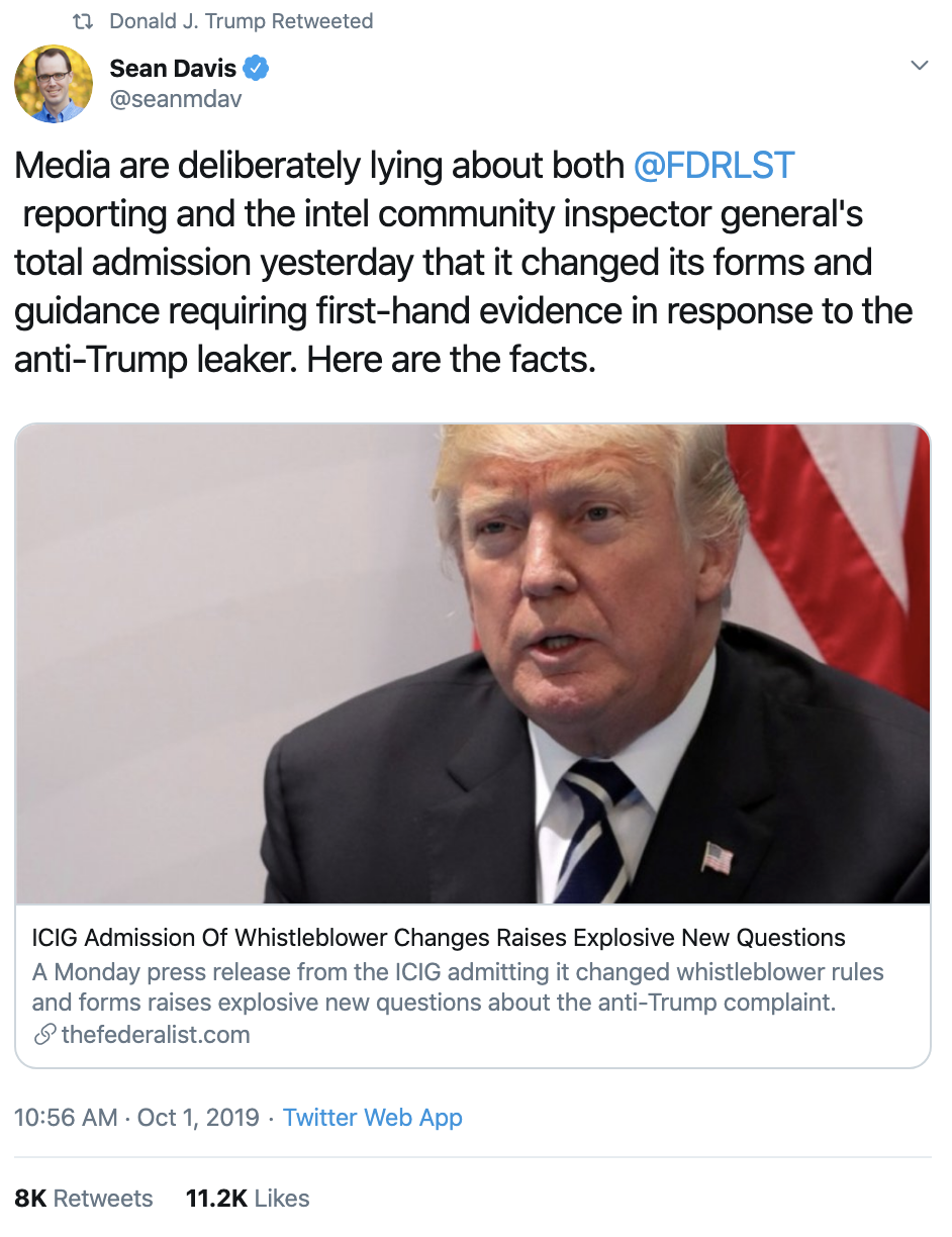 Screen-Shot-2019-12-19-at-8.27.12-AM Trump Tweets 35 Times During Thursday AM Impeachment Freakout Corruption Crime Featured Impeachment National Security Top Stories 