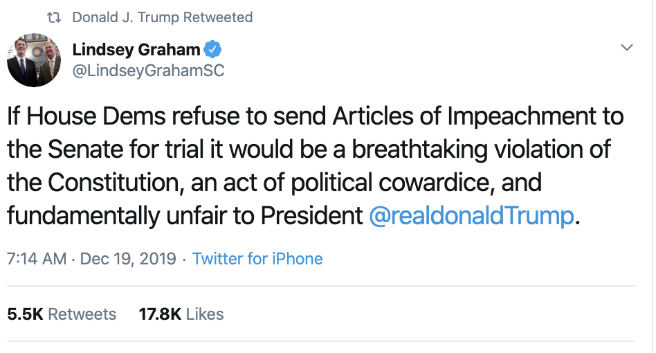 Screen-Shot-2019-12-19-at-8.44.40-AM Trump Tweets 35 Times During Thursday AM Impeachment Freakout Corruption Crime Featured Impeachment National Security Top Stories 