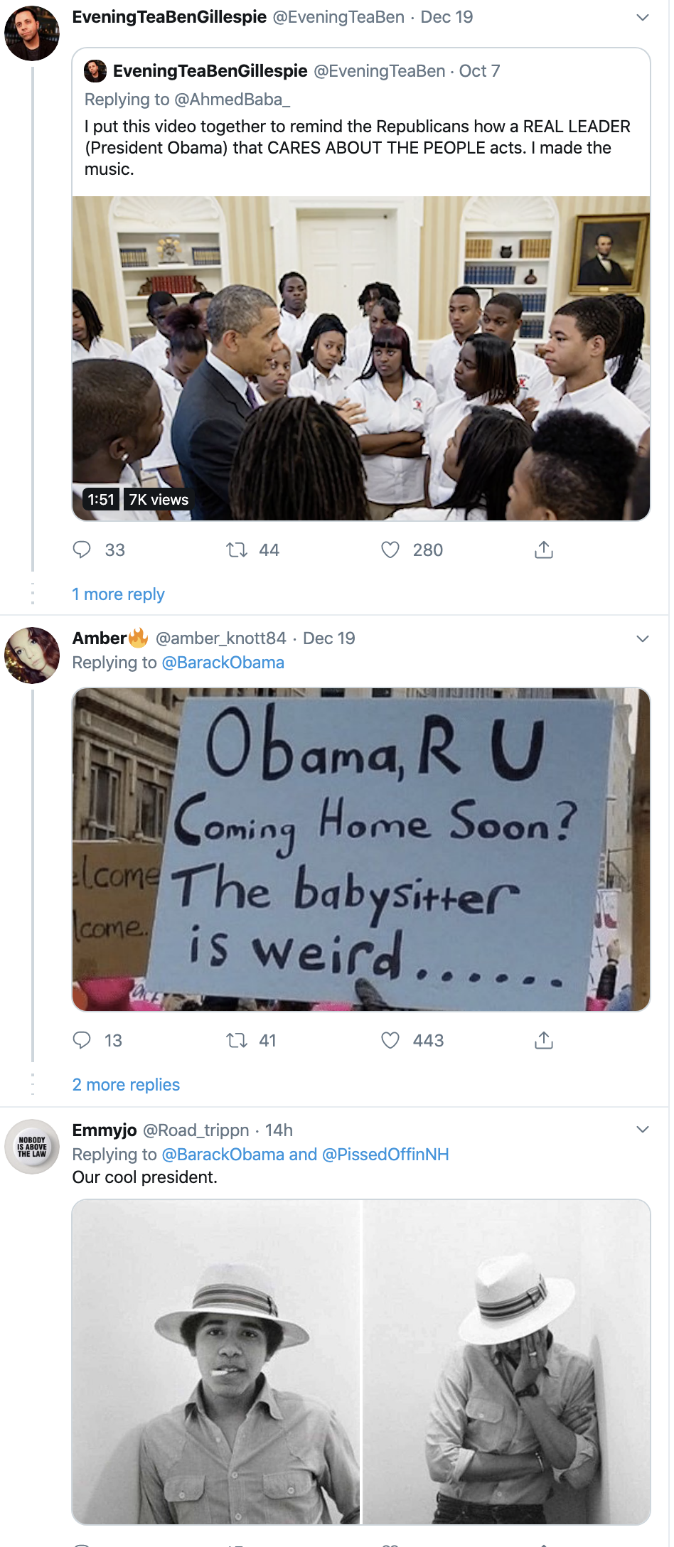 Screen-Shot-2019-12-22-at-9.44.49-AM Obama Shows Up Trump With Twitter Message To America Crime Featured Politics Religion Top Stories 