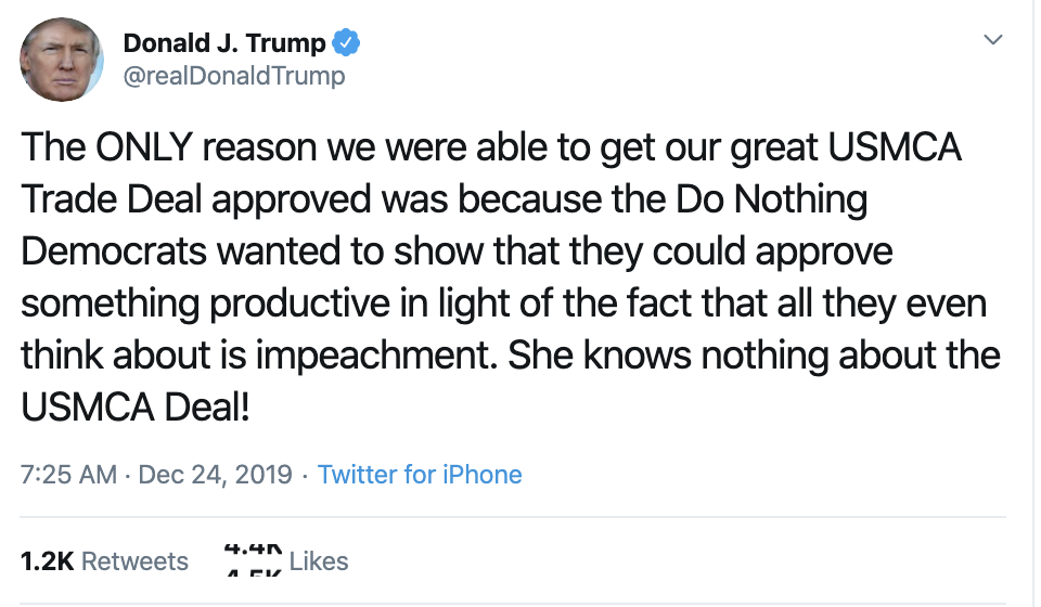 Screen-Shot-2019-12-24-at-7.31.05-AM Trump Throws Christmas Eve Morning Twitter Tantrum Like A Grinch Economy Featured Impeachment Politics Top Stories 