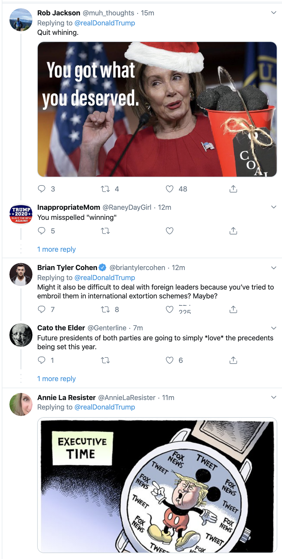 Screen-Shot-2019-12-26-at-8.53.41-AM Trump Goes Full-Stupid On Twitter Thursday Over Nancy Pelosi Domestic Policy Donald Trump Featured Social Media Top Stories Twitter 