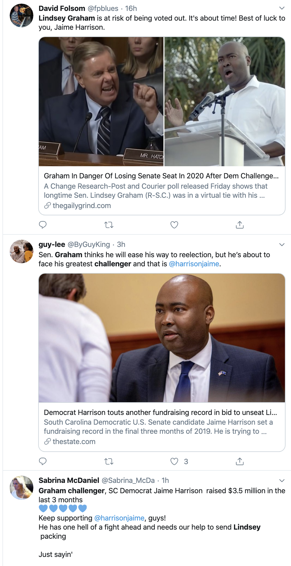 Screen-Shot-2020-01-06-at-10.39.24-AM Lindsey Graham's 2020 Re-Election Chances Take Major Blow Election 2020 Featured Impeachment Politics Top Stories 
