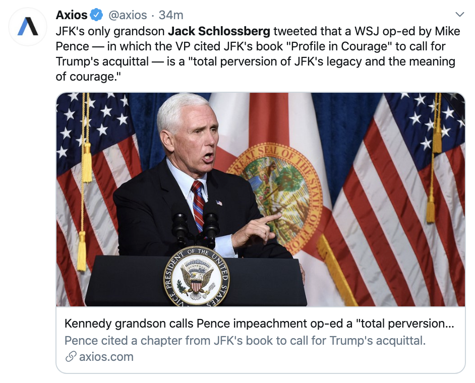 Screen-Shot-2020-01-19-at-8.18.19-AM JFK's Grandson Has A Sunday AM Message To Mike Pence Corruption Crime Election 2020 Featured Top Stories 