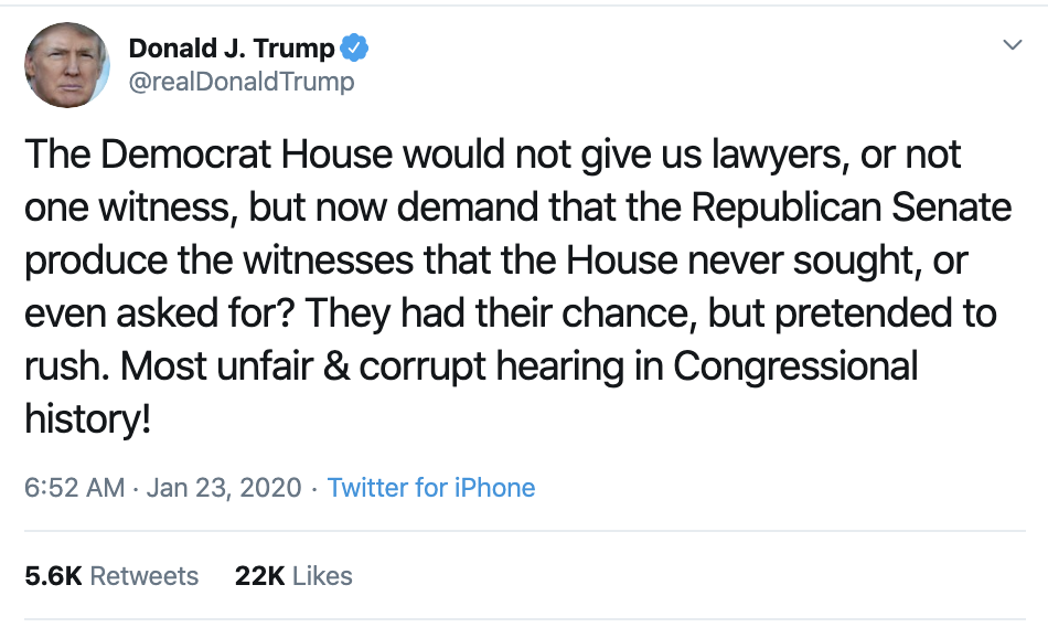 Screen-Shot-2020-01-23-at-7.30.06-AM Trump Wigs Out In Pre-Dawn ALL CAPS Impeachment Spasm Corruption Election 2020 Featured Impeachment Top Stories 