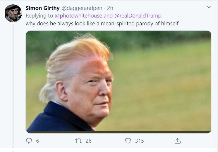 ItPutsTheLotionOn4 Embarrassing Photo Of Trump's Severe Tan-Line Goes Viral Donald Trump Featured Impeachment Top Stories Twitter 