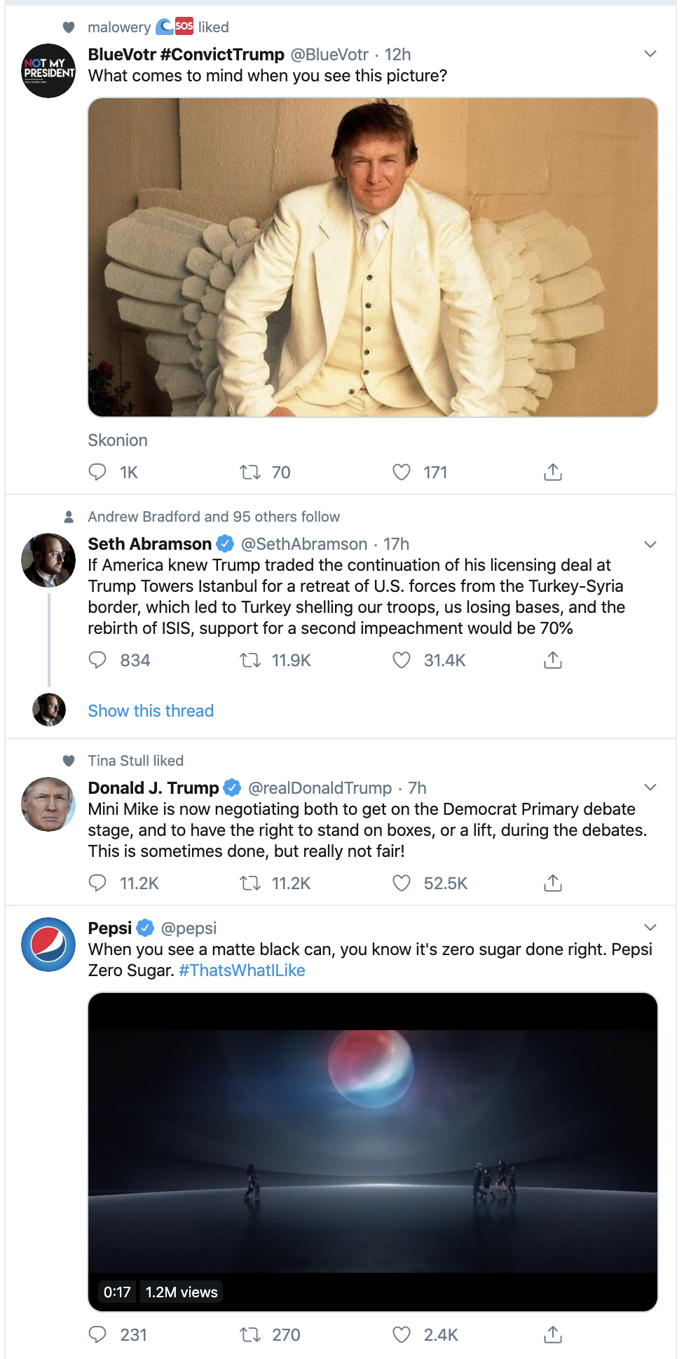 Screen-Shot-2020-02-02-at-7.12.05-AM Trump Sees Bloomberg Superbowl Ad & Suffers Multi-Tweet Meltdown Corruption Election 2020 Featured Politics Top Stories 