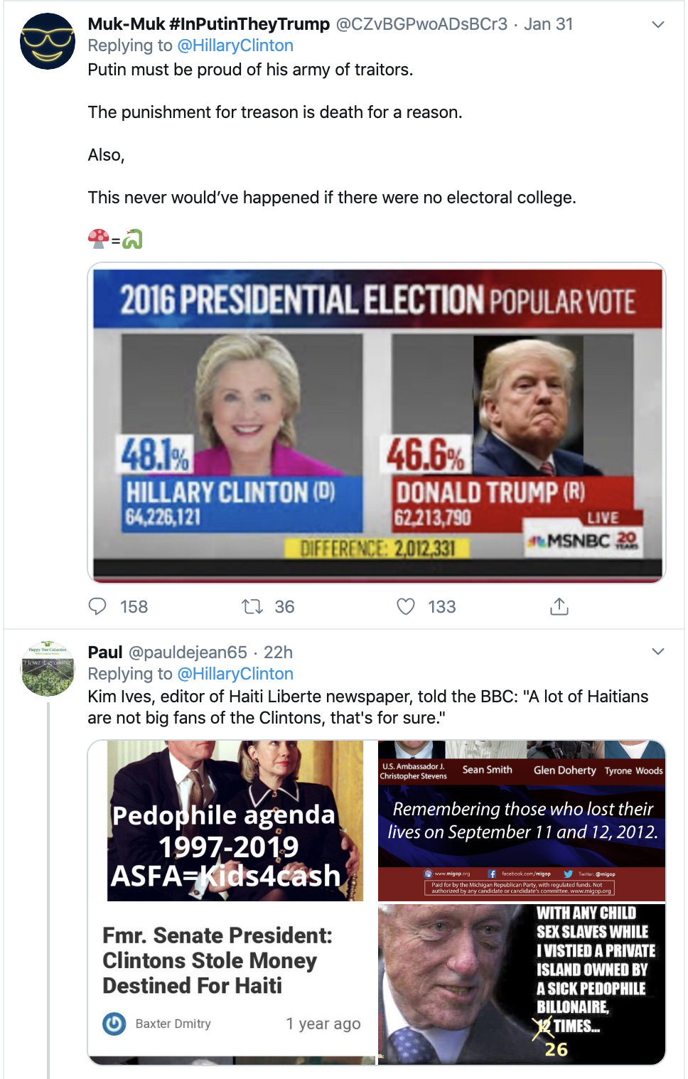 Screen-Shot-2020-02-02-at-9.33.28-AM Hillary Shows Up Trump With Twitter Message To America Corruption Election 2020 Featured Politics Top Stories 