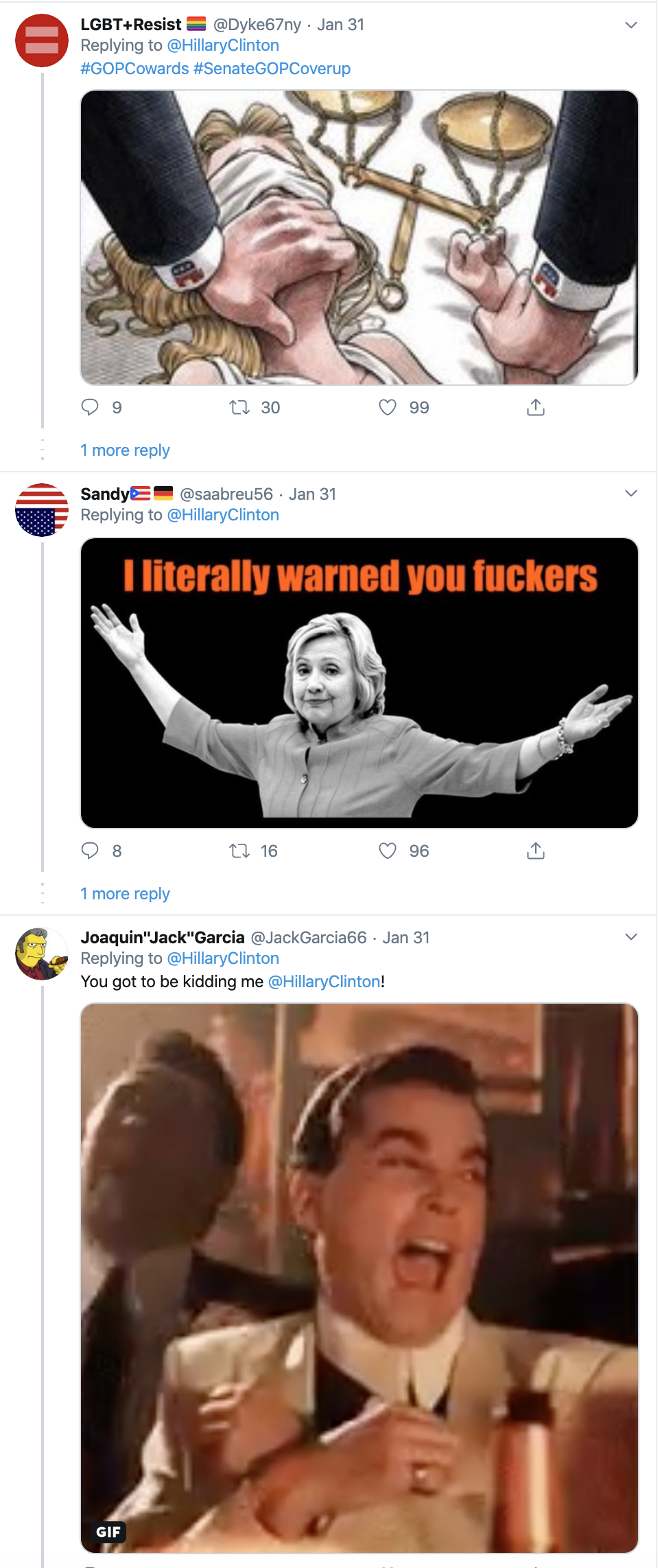 Screen-Shot-2020-02-02-at-9.34.06-AM Hillary Shows Up Trump With Twitter Message To America Corruption Election 2020 Featured Politics Top Stories 