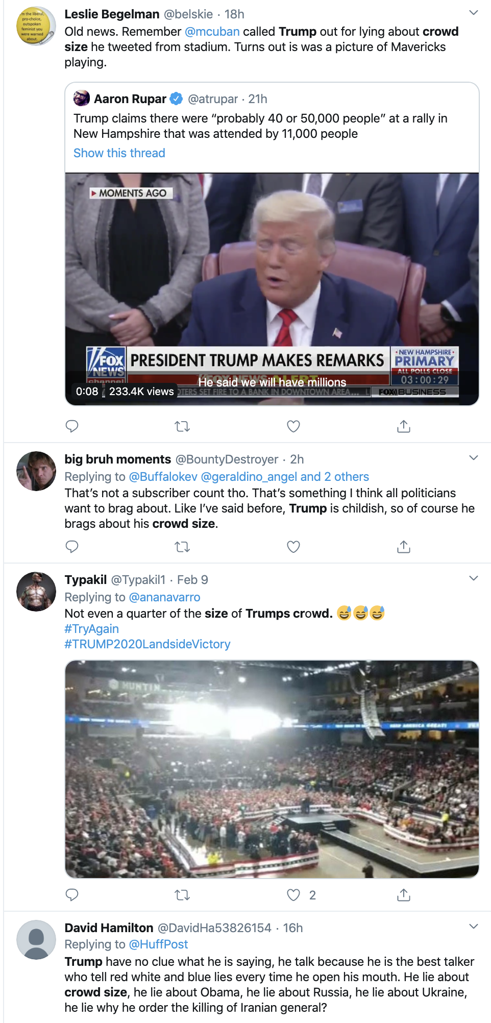 Screen-Shot-2020-02-12-at-1.36.13-PM Trump Rally Crowd Size Revealed & Donald Is Humiliated Again Donald Trump Election 2020 Featured Politics Top Stories 
