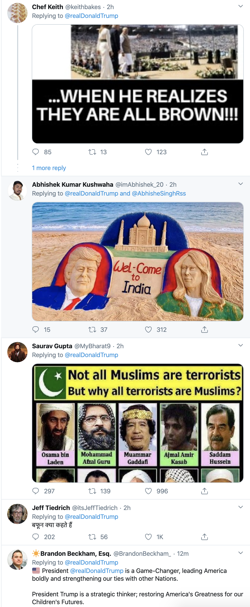 Screen-Shot-2020-02-24-at-7.18.49-AM Trump Tweets Arrival In India & Gets Mocked Online Donald Trump Featured Foreign Policy Politics Top Stories 