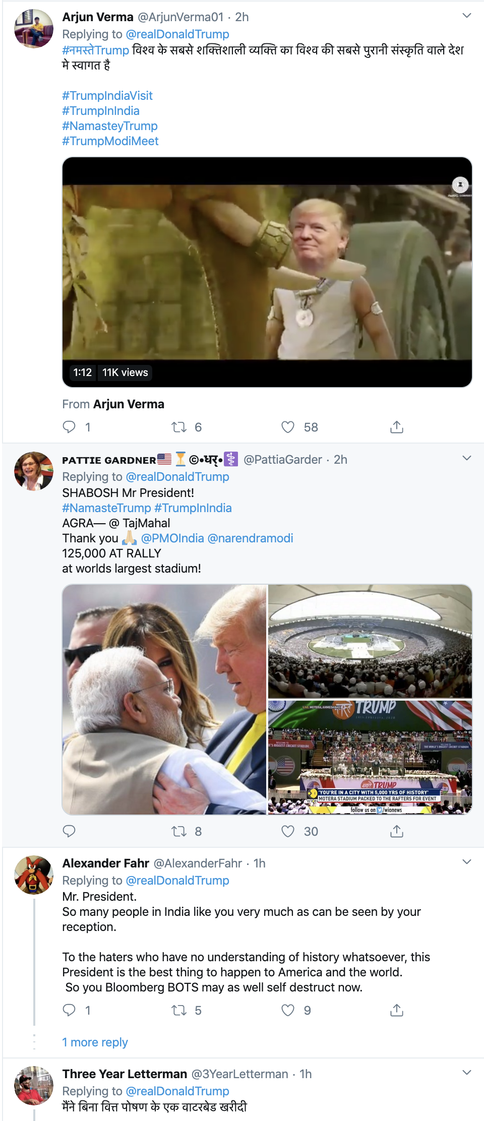Screen-Shot-2020-02-24-at-7.21.03-AM Trump Tweets Arrival In India & Gets Mocked Online Donald Trump Featured Foreign Policy Politics Top Stories 