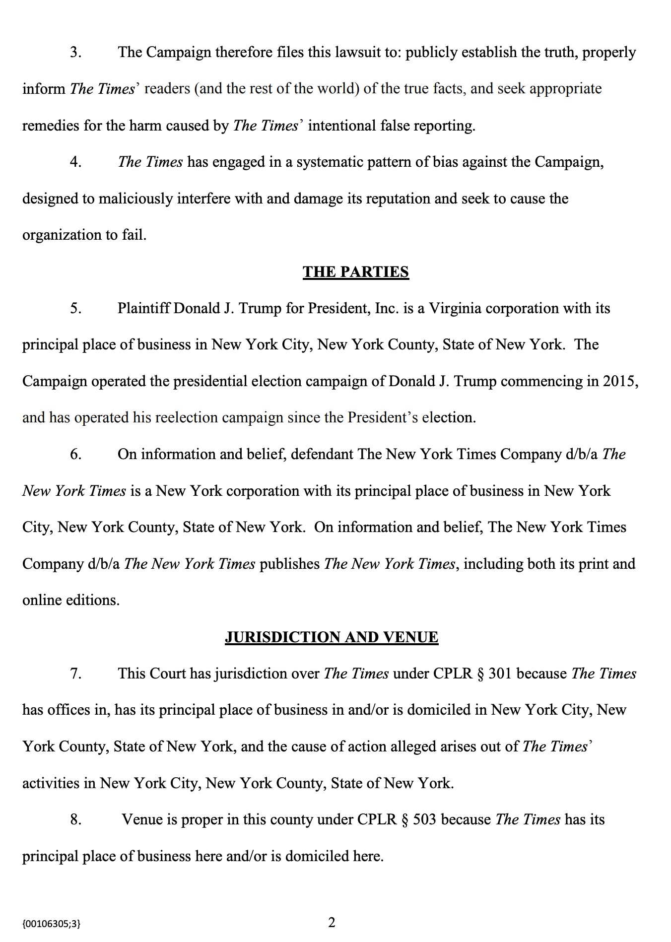 Screen-Shot-2020-02-26-at-2.44.04-PM Trump Campaign Files Major Lawsuit Against NY Times Corruption Donald Trump Featured Politics Top Stories 