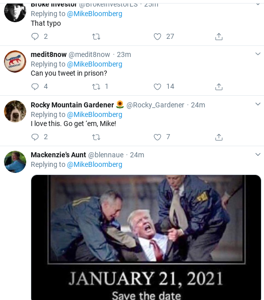 Screenshot-2020-02-20-at-10.47.35-AM Bloomberg Rebukes Trump’s Debate Taunt With Viral Twitter Trolling Donald Trump Election 2020 Politics Social Media Top Stories 