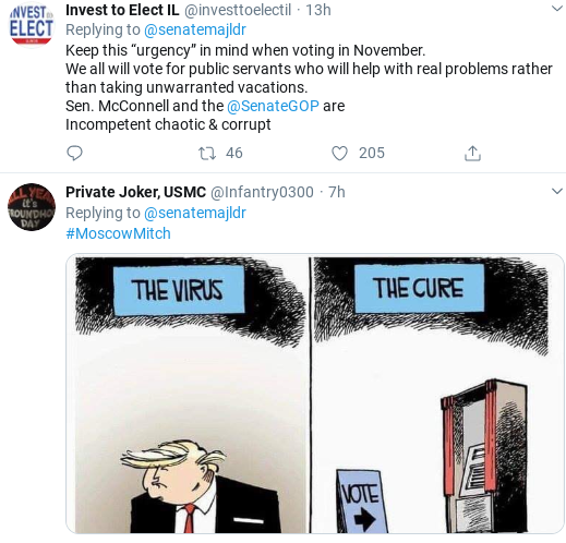 Screenshot-2020-03-16-at-1.09.20-PM McConnell Crucified After Tone-Deaf Coronavirus Tweet Donald Trump Healthcare Politics Social Media Top Stories 