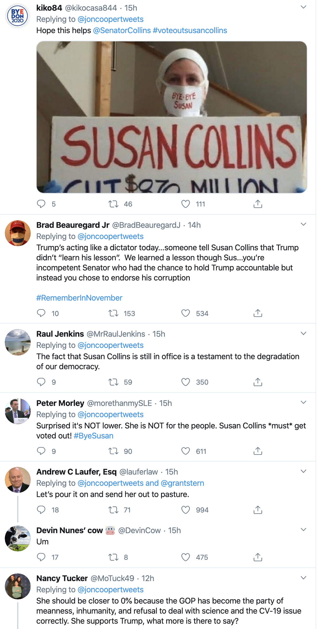 Screen-Shot-2020-04-14-at-11.46.16-AM Susan Collins Re-Election Polls Released Confirm Massive 2020 Blue Wave Donald Trump Featured Feminism Politics Top Stories 