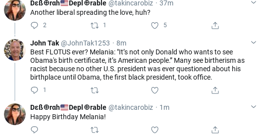 Screenshot-2020-04-26-at-1.02.04-PM Trump Tweets Phony Birthday Message To Melania & Gets Roasted In Seconds Donald Trump Politics Social Media Top Stories 