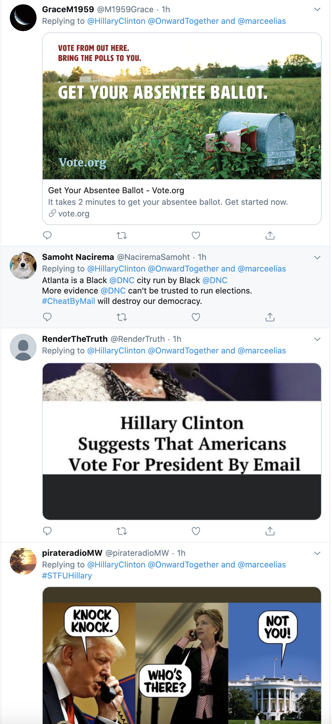 Screen-Shot-2020-06-10-at-12.55.00-PM Hillary Issues Dire Voter Suppression Message;  'Threat To Democracy' Election 2020 Featured Politics Top Stories Women's Rights 