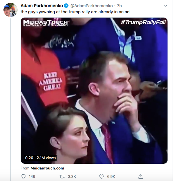 Screen-Shot-2020-06-21-at-5.58.56-PM Oklahoma Gov.'s Reaction To Trump Water Glass Stunt Has Twitter Laughing Donald Trump Election 2020 Featured Politics Top Stories Twitter 