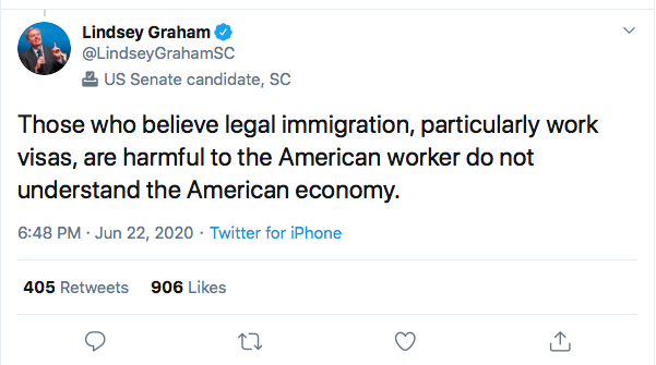 Screen-Shot-2020-06-22-at-11.28.08-PM Lindsey Graham Snaps & Turns On Trump/GOP After Immigration Order Coronavirus Donald Trump Election 2020 Featured Immigration Politics Top Stories 