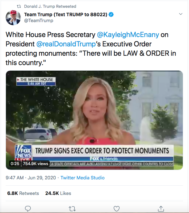 Screen-Shot-2020-06-30-at-9.42.48-AM Trump Announces Prison For Protestors During Tuesday AM Meltdown Donald Trump Election 2020 Featured Politics Protest Top Stories Twitter 