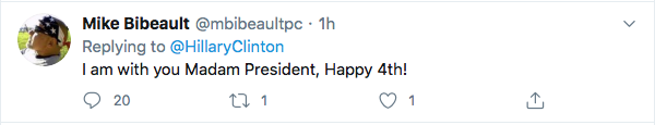 Screen-Shot-2020-07-04-at-11.26.39-AM Hillary Tweets 4th Of July Message To Reject GOP, Vote, & Be Happy Donald Trump Featured Hillary Clinton Politics Top Stories Twitter 