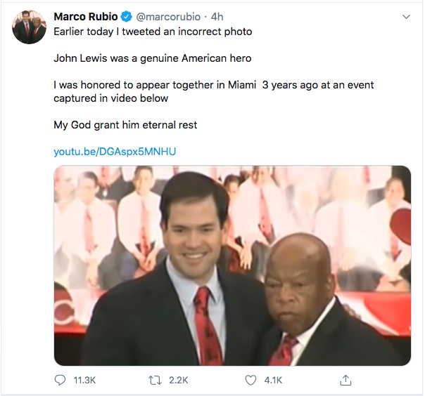 Screen-Shot-2020-07-18-at-8.09.31-PM Rubio's Apology For Posting Wrong Black Man Goes Horribly Wrong With Misspelling Featured Politics Top Stories Twitter 