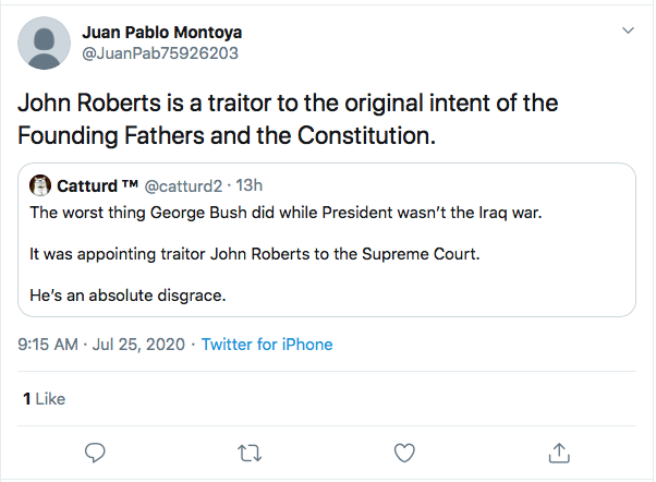 Screen-Shot-2020-07-25-at-9.53.21-AM Justice Roberts Defects From GOP Again In 5-4 Weekend Ruling Coronavirus Featured Politics Supreme Court Top Stories Twitter 