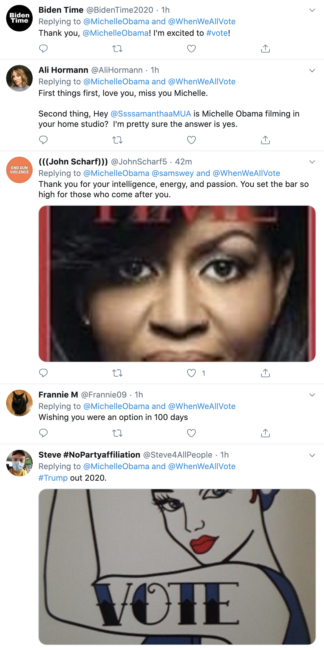 Screen-Shot-2020-07-26-at-12.46.17-PM Michelle Obama Tweets 100 Day Until Election Message Of Unity To America Election 2020 Featured National Security Politics Top Stories 