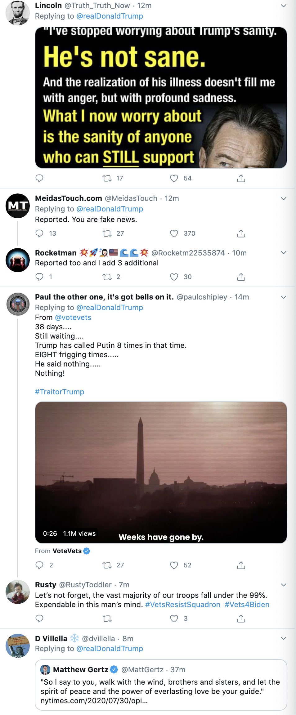 Screen-Shot-2020-07-30-at-7.27.57-AM Trump Live Tweets Deranged Multi-Tweet Early Morning Mental Collapse Coronavirus Election 2020 Featured Politics Top Stories 
