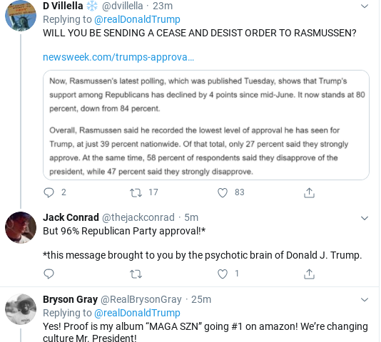 Screenshot-2020-07-08-at-12.55.57-PM Trump Issues Unhinged ALL CAPS Afternoon Twitter Rant As Poll Numbers Tank Donald Trump Election 2020 Politics Social Media Top Stories 