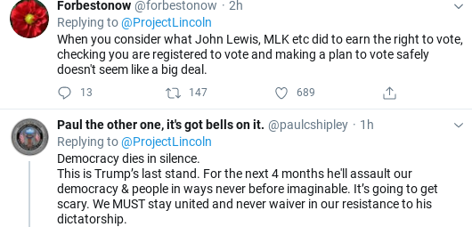 Screenshot-2020-07-19-at-10.34.07-AM 'The Lincoln Project' Trolls Trump Over John Lewis Flub With Sunday Video Donald Trump Election 2020 Politics Social Media Top Stories 
