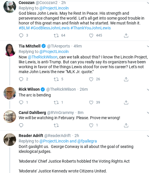 Screenshot-2020-07-19-at-10.35.15-AM 'The Lincoln Project' Trolls Trump Over John Lewis Flub With Sunday Video Donald Trump Election 2020 Politics Social Media Top Stories 