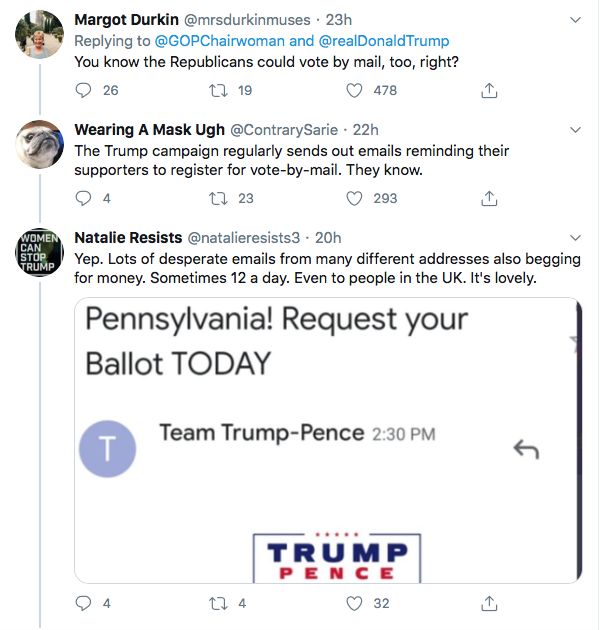 Screen-Shot-2020-08-03-at-4.05.27-PM Less Than 20 MAGA Supporters Show Up At 'Big' Trump Protest Rally Donald Trump Election 2020 Featured Politics Top Stories Twitter 