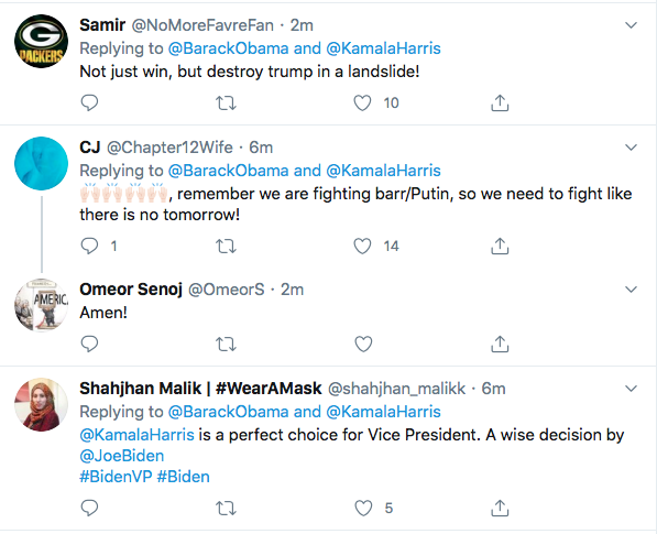 Screen-Shot-2020-08-11-at-5.25.30-PM Obama Trolls Trump Over Kamala Harris Pick; 'Joe Nailed This'  (TWEET) Election 2020 Featured Politics Top Stories Twitter 