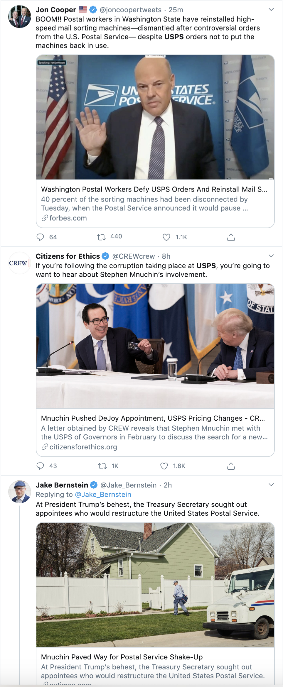 Screen-Shot-2020-08-23-at-8.50.14-AM USPS Employees Defect & Publicly Defy Trump Orders Election 2020 Featured National Security Politics Top Stories 