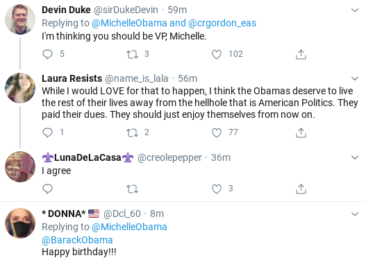 Screenshot-2020-08-04-at-10.13.44-AM Michelle Tweets Beautiful Tuesday Message To Barack Like Melania Never Could Donald Trump Politics Social Media Top Stories 