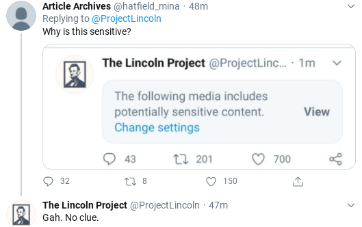 Screenshot-2020-08-18-at-12.59.13-PM 'The Lincoln Project' Hits Trump With Melania Snub Montage Donald Trump Politics Social Media Top Stories 