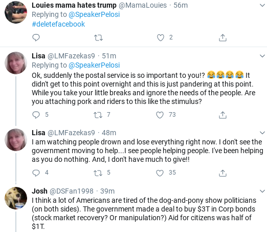 Screenshot-2020-08-22-at-12.45.59-PM Pelosi Owns Trump With Rare Saturday Vote To Save  USPS Corruption Donald Trump Election 2020 Politics Social Media Top Stories 