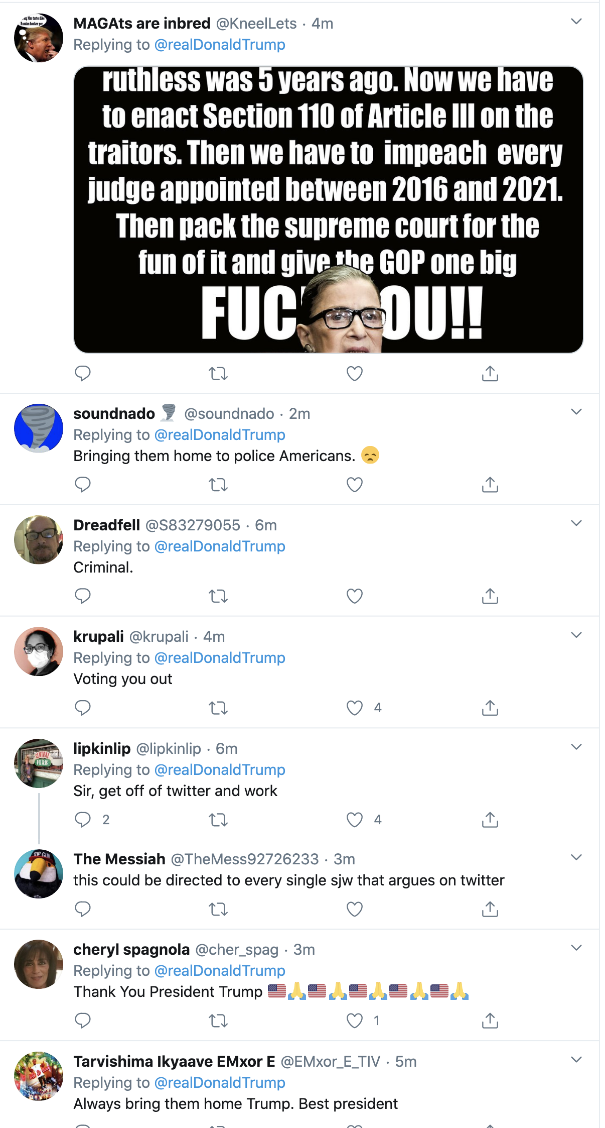 Screen-Shot-2020-09-22-at-7.20.59-AM Trump Launches 4-Tweet 'Crazy Nancy' Morning SCOTUS Meltdown Election 2020 Featured Military Politics Top Stories 