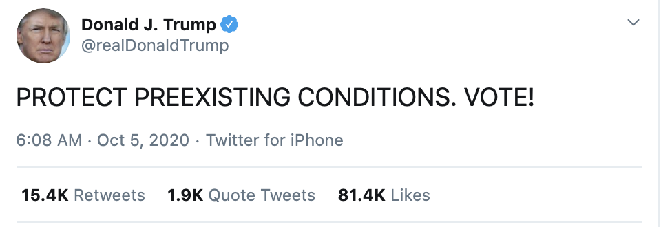 Screen-Shot-2020-10-05-at-7.56.59-AM Trump Suffers 16-Tweet ALL CAPS Morning Mental Breakdown From Hospital Coronavirus Featured National Security Politics Top Stories 