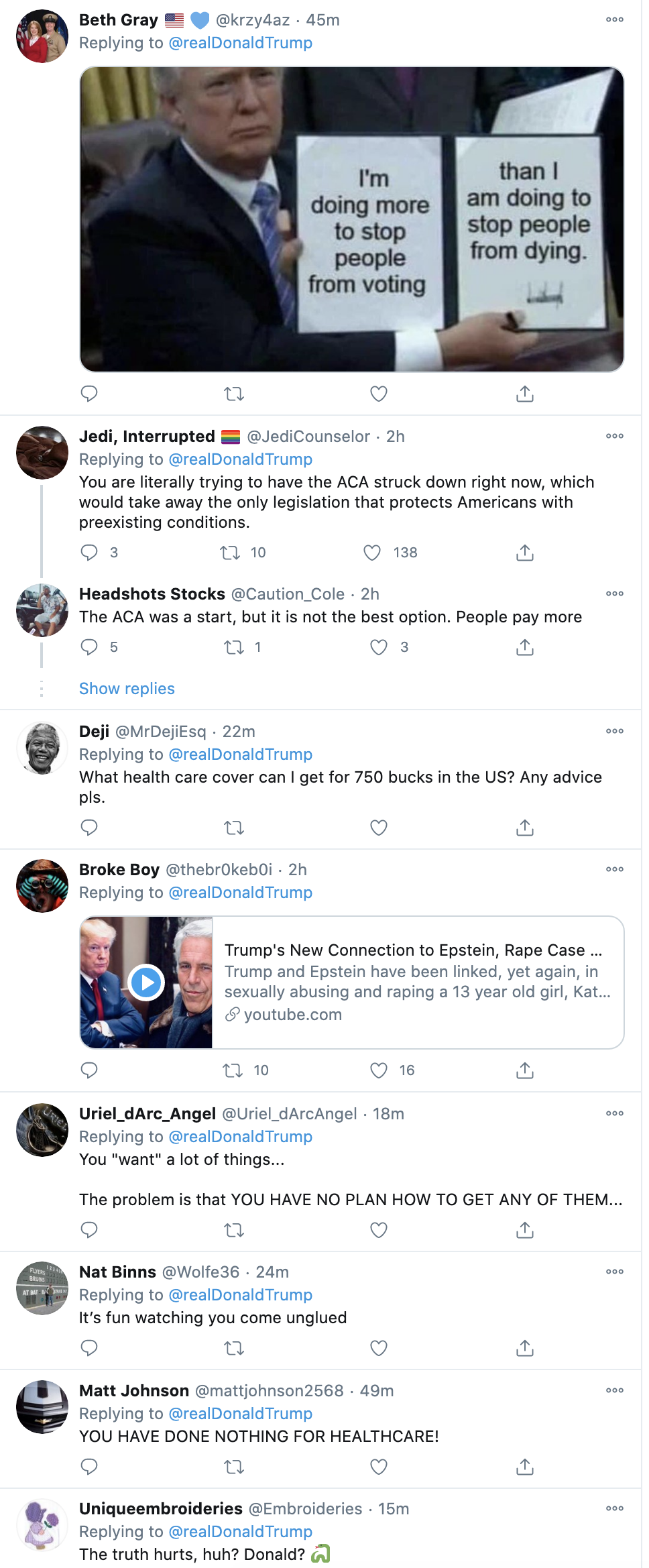 Screen-Shot-2020-10-13-at-7.11.01-PM Trump Tweets Delirious Evening Rage Like A Doped Up Maniac Coronavirus Election 2020 Featured Politics Top Stories 