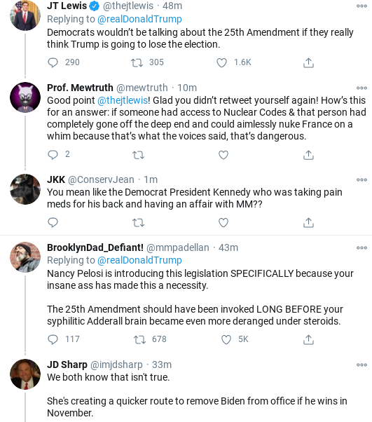 Screenshot-2020-10-09-at-12.31.21-PM Trump Launches Deranged Twitter Meltdown After Dems Unveil 25th Amendment Legislation Donald Trump Politics Social Media Top Stories 