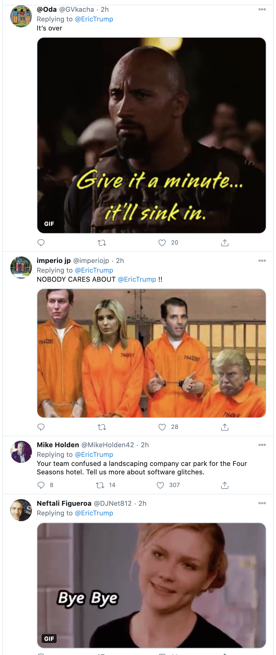 Screen-Shot-2020-11-08-at-9.09.48-AM Eric & Don Jr Live Tweet Their Weekend Mental Breakdowns Corruption Election 2020 Featured Top Stories 