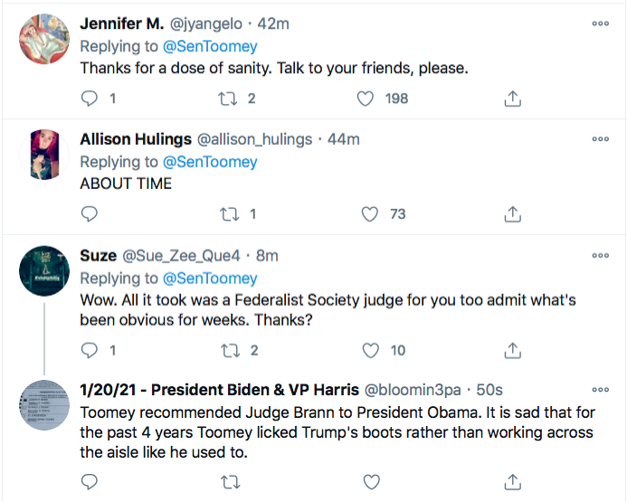 Screen-Shot-2020-11-21-at-10.15.14-PM Top GOP Senator Publicly Abandons Trump After PA Court Loss Conspiracy Theory Donald Trump Election 2020 Featured Politics Top Stories Twitter 