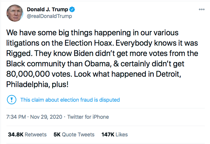 Screen-Shot-2020-11-29-at-9.40.36-PM Trump Has Sunday Night Conniption Fit After Watching '60 Minutes' Conspiracy Theory Donald Trump Election 2020 Featured Politics Top Stories Twitter 