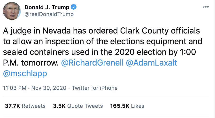 Screen-Shot-2020-12-01-at-7.21.08-AM Trump Throws Childlike Twitter Tantrum Over Arizona Certification Crime Featured National Security Politics Top Stories 