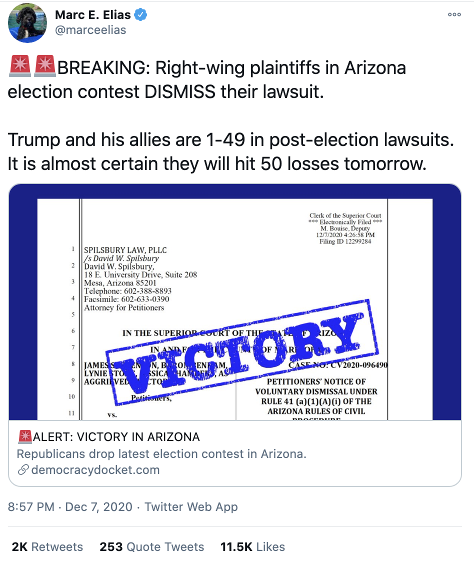 Screen-Shot-2020-12-08-at-8.19.17-AM Trump Allies Succumb To 49th Court Defeat With Arizona Dismissal Crime Featured National Security Politics Top Stories 