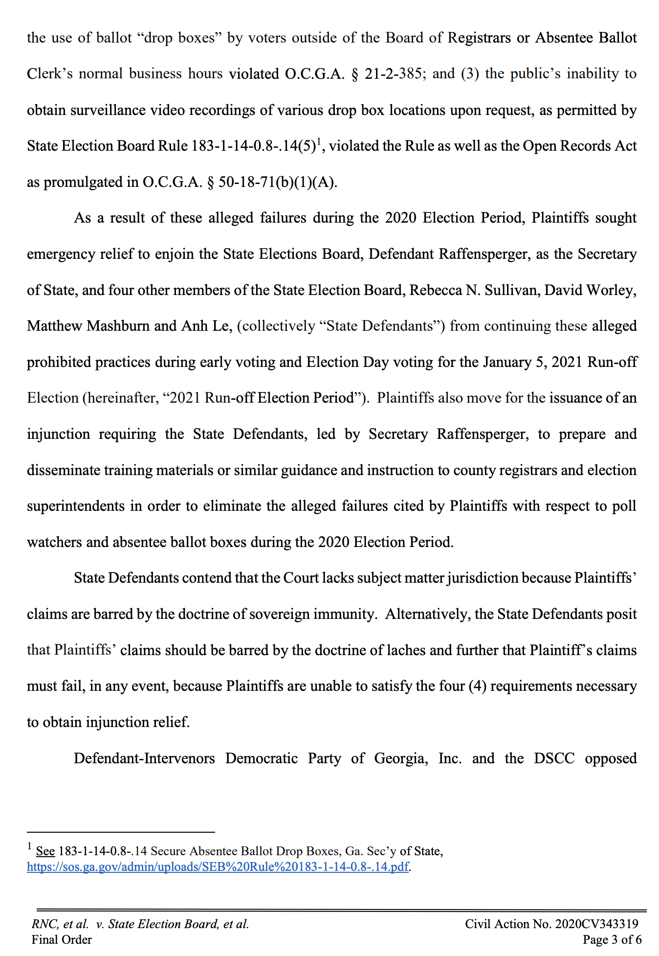 Screen-Shot-2020-12-29-at-7.16.08-PM Court Kicks Out Georgia Runoff Election Challenge  'As Moot' Domestic Policy Featured National Security Politics Top Stories 